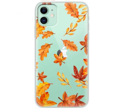 Чохол для iPhone 12 MixCase осінь осінні листочки