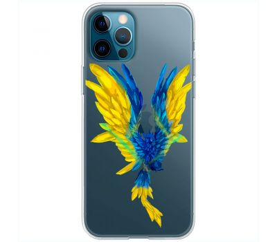 Чохол для iPhone 12 Pro MixCase патріотичні жовто-синій птах