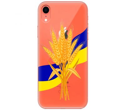 Чохол для iPhone Xr MixCase патріотичні пшениця з України