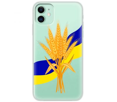 Чохол для iPhone 12 MixCase патріотичні пшениця з України