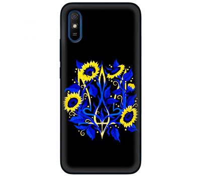 Чохол для Xiaomi Redmi 9A MixCase патріотичні герб соняшники