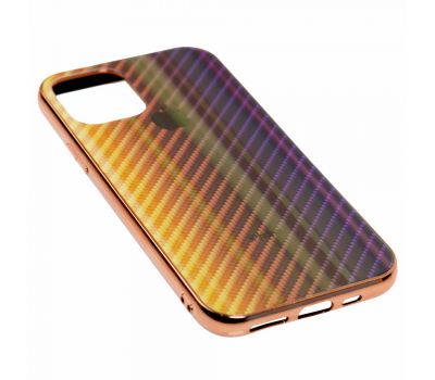 Чохол для iPhone 11 Pro Carbon Gradient Hologram золотистий 3282790