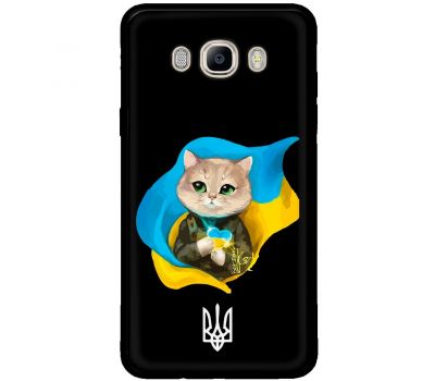 Чохол для Samsung Galaxy J7 2016 (J710) MixCase патріотичні котик зелені очі