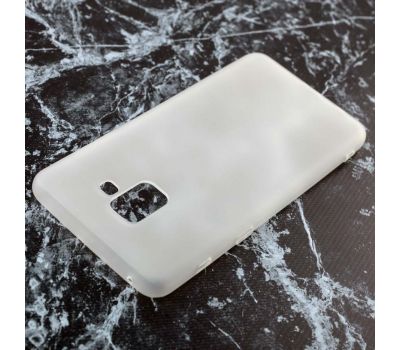 Чохол для Samsung Galaxy A8+ 2018 (A730) Soft case білий 3283617