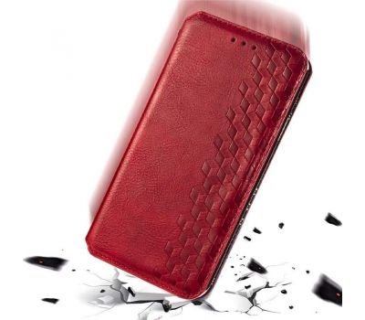 Чохол книжка Samsung Galaxy S21 FE (G990) Getman Cubic червоний 3283550