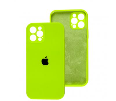 Чохол для iPhone 12 Pro Square Full camera lime green