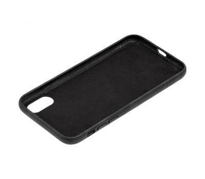 Чохол для iPhone Xr Leather croco full black 3284575