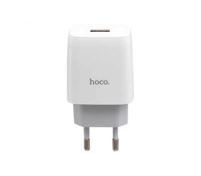 Зарядний пристрій Hoco C72A lightning 2.1A 2in1 білий 3287912