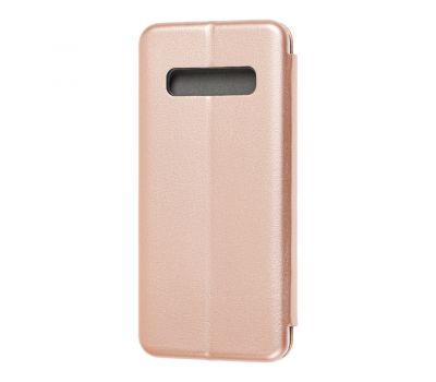 Чохол книжка Premium для Samsung Galaxy S10+ (G975) рожево-золотистий 3289926