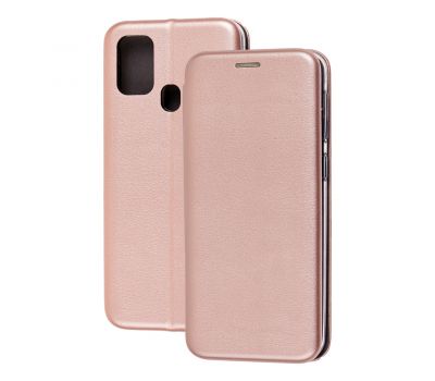 Чохол книжка Premium для Samsung Galaxy A31 (A315) рожево-золотистий