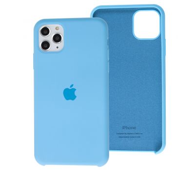 Чохол silicone для iPhone 11 Pro Max case light blue