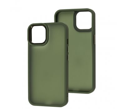 Чохол для iPhone 14 Metal Bezel темно-зелений