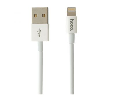 Кабель USB Hoco X23 Skilled Lightning (1m) білий