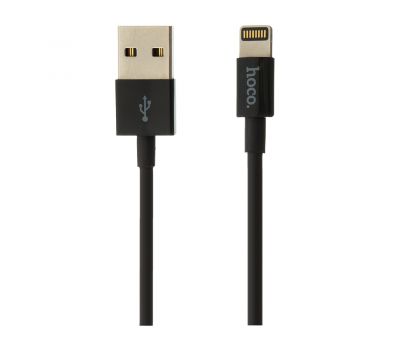 Кабель USB Hoco X23 Skilled Lightning (1m) чорний