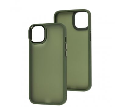 Чохол для iPhone 14 Plus Metal Bezel темно-зелений