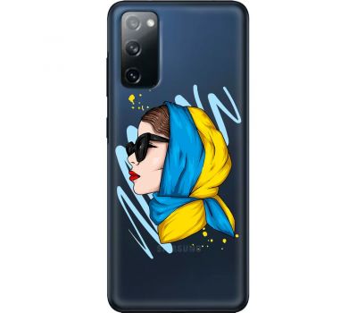 Чохол для Samsung Galaxy S20 (G980) MixCase патріотичні дівчина в жовто-синій