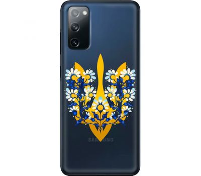 Чохол для Samsung Galaxy S20 (G980) MixCase патріотичні тризуб в квітах