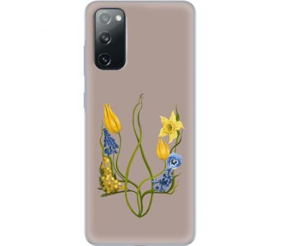 Чохол для Samsung Galaxy S20 (G980)  MixCase патріотичні квіти у формі герба