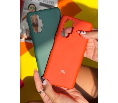 Чохол для Xiaomi Redmi Note 10/10S Lime silicon з мікрофіброю оранжевий (orange) 3291101