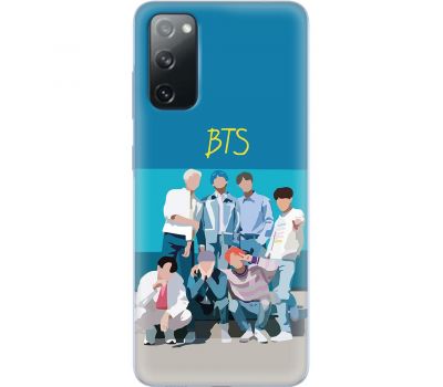 Чохол для Samsung Galaxy S20 (G980) MixCase BTS на блакитному