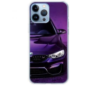 Чохол для iPhone 13 Pro MixCase авто бмв фіолетовий