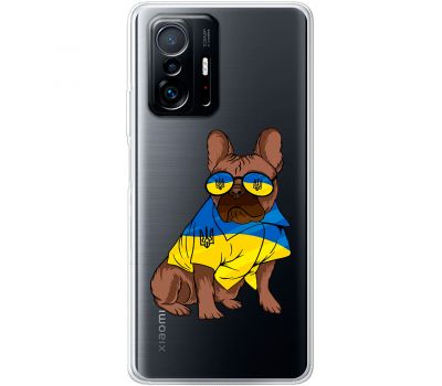 Чохол для Xiaomi 11T / 11T Pro MixCase патріотичні мопс в жовто-синіх кол