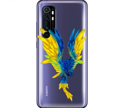 Чохол для Xiaomi Mi Note 10 Lite MixCase патріотичні жовто-синій птах