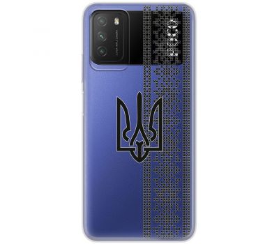 Чохол для Xiaomi Poco M3 MixCase патріотичні орнамент тризуба і вишиванки