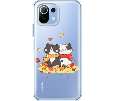 Чохол для Xiaomi Mi 11 Lite MixCase осінь котяча осінь