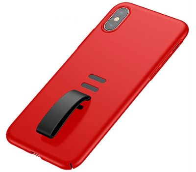 Чохол для iPhone X / Xs Baseus Little Tail Case червоний + чорний 3294613