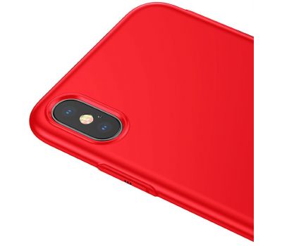 Чохол для iPhone X / Xs Baseus Little Tail Case червоний + чорний 3294615