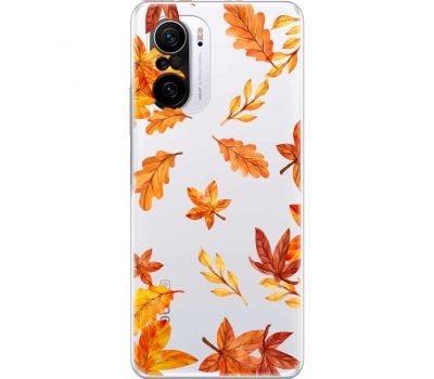 Чохол для Xiaomi Poco F3 MixCase осінь осінні листочки