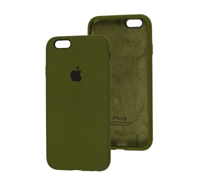 Чохол для iPhone 6/6s Silicone Full зелений / dark olive