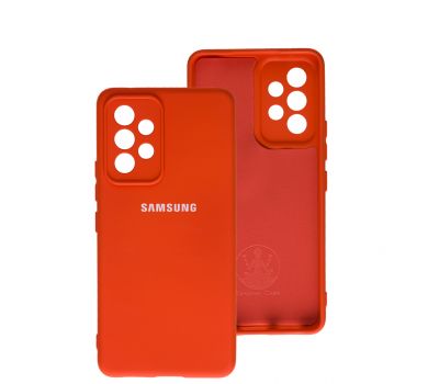 Чохол для Samsung Galaxy A53 (A536) Silicone Full camera червоний