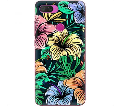 Чохол для Xiaomi Mi 8 Lite MixCase квіти тропіки
