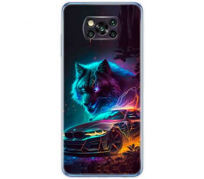 Чохол для Xiaomi Poco X3 / X3 Pro MixCase машини bmw вовк