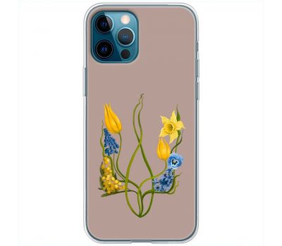 Чохол для iPhone 14 Pro Max MixCase патріотичні квіти у формі герба