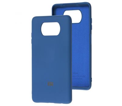 Чохол для Xiaomi Poco X3 / X3 Pro Silicone Full синій / navy blue
