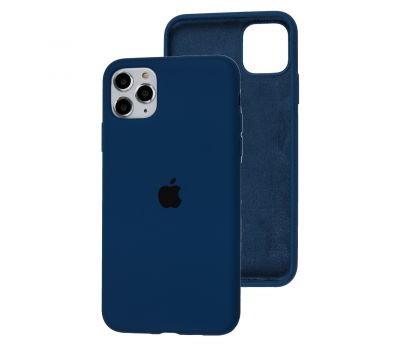 Чохол для iPhone 11 Pro Max Silicone Full navy blue
