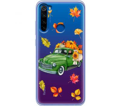 Чохол для Xiaomi Redmi Note 8T MixCase осінь авто з гарбузами