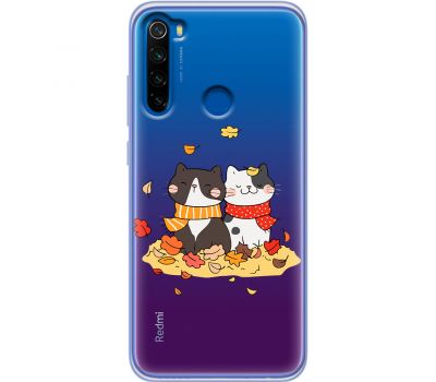 Чохол для Xiaomi Redmi Note 8T MixCase осінь котяча осінь