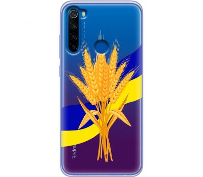 Чохол для Xiaomi Redmi Note 8T MixCase патріотичні пшениця з України