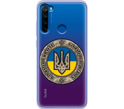 Чохол для Xiaomi Redmi Note 8T MixCase патріотичні шеврон Glory to Ukraine