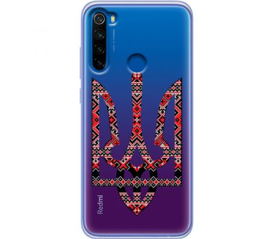 Чохол для Xiaomi Redmi Note 8T MixCase патріотичні тризуб з червоно-чорни