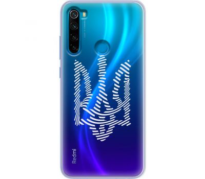 Чохол для Xiaomi Redmi Note 8 MixCase патріотичні білий тризуб