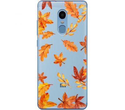 Чохол для Xiaomi Redmi Note 4x MixCase осінь осінні листочки