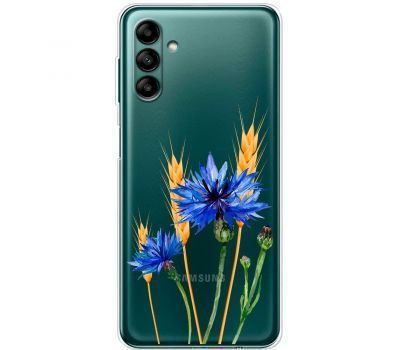 Чохол для Samsung Galaxy A04S (A047) Mixcase квіти волошки в колосках