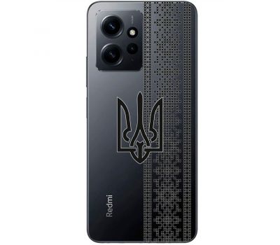 Чохол для Xiaomi Redmi Note 12 4G MixCase патріотичні орнамент тризуба і вишиванки