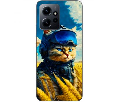 Чохол для Xiaomi Redmi Note 12 4G MixCase патріотичні військовий котик