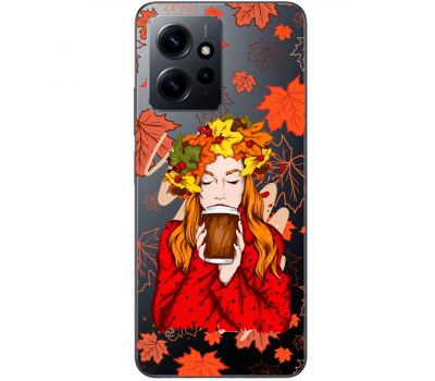 Чохол для Xiaomi Redmi Note 12 4G MixCase осінь дівчина з віночком